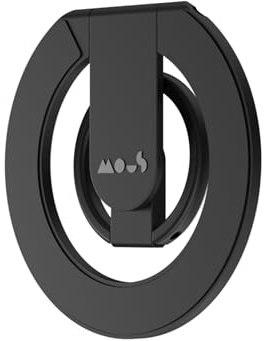 Mous Magnetic Phone Grip and Stand MagSafe and Pixelsnap Compatible - Cell Phone Ring Holder and Kickstand Accessory Compatible with iPhone 17/16/15/14/13/12, Pixel 10 and S25 Series Phone