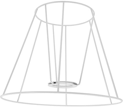 PRETYZOOM Drahtlampenschirm Ring Tischlampe Schreibtischlampe Lampenschirmrahmen Mit Beschichtung Für Diy Lichtkäfigschutz
