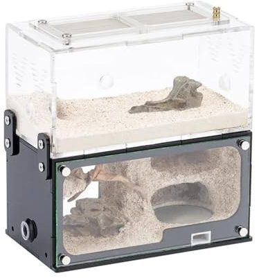 MOBAAK Ameisenfarm Ameisen Farm Erweiterung Ant Nest Ant Farm Befeuchten Formicarium Box Ameisen Haus Acryl Insekten Villa Werkstatt Pädagogisches Ameisenfarm Erwachsener