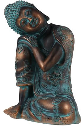 CORHAD Buddha-Statue Kunstharz Mini-skulptur Liegend Heimdekoration 3D-Kunstwerk Für Wohnzimmer Büro Auto Buddhistisches