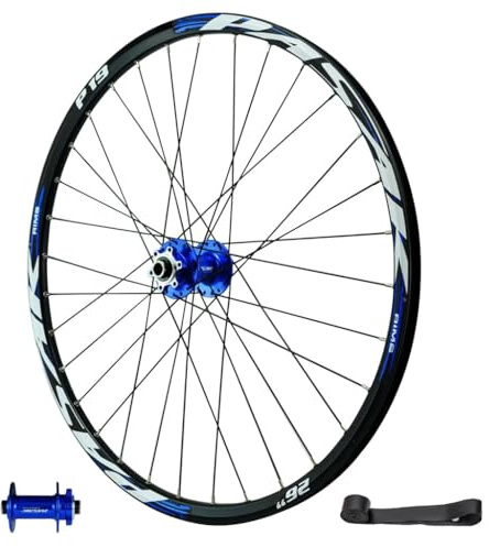 LPYDWZ 26 27,5 29 Zoll MTB Fahrrad Laufradsatz, Scheibenbremse 142mm Steckachse HG Nabe Abgedichtetem Lager Vorder und Hinterradfelge for 7–11 Gang Kassette(Thru AXLE Front Wheel,29 ER)