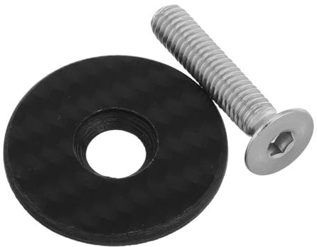 MUSISALY Fahrrad Headset Cap Bolt Satz Aus Kohlefaser Für Vorbau Schutz Kompatibel Mit Lenker Berg Straße Radfahren Zubehör Teil