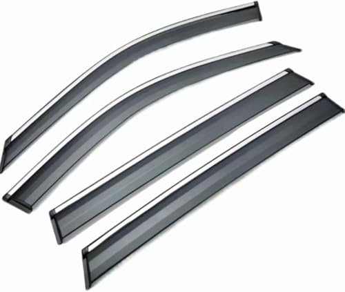 JTGZH Auto Windabweiser für Volkswagen TIGUAN 2010-2017,Türvisier Windabweiser Langlebig & Robust Regenschutz Abweiser ZubehöR