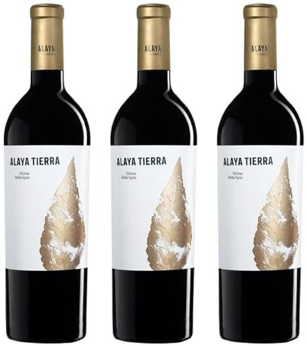 Alaya Tierra Vino Tinto con Crianza de 15 Meses en Roble Francés y Americano, elaborado en España con Garnacha Tintorera para una experiencia intensa y compleja. | 3 botellas