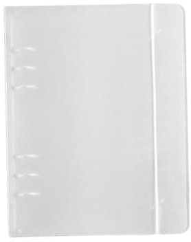 Gadpiparty Classeur Semi-transparent PP avec Clip Intérieur Dossier à Anneaux Pochette Porte-documents Élastique pour Bureau et École Rangement Mobiles Léger