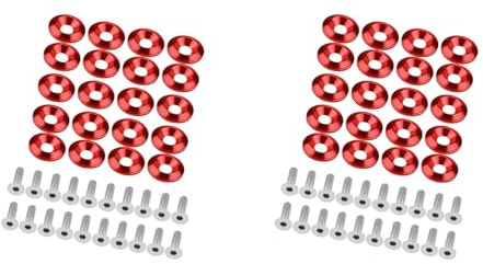 AKLOSIPY Kit Bulloni Rondelle Paraurti Universali in Alluminio da 4020 Pezzi, Vano Motore, Disponibile in più Colori