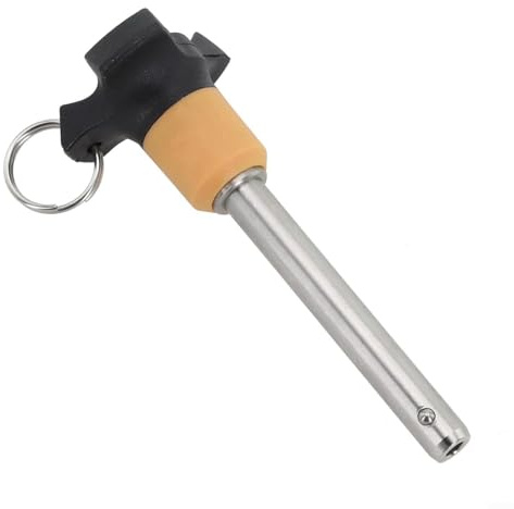 Perno di arresto autobloccante con funzione di sgancio rapido in acciaio inossidabile e termoplastico per una forte tenuta (8mm-VCN120-6-50)