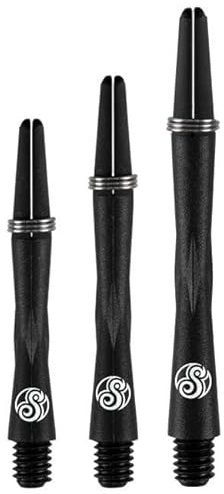 Shot! Dart Shafts TAO Carbon Shaft Dartschäfte mit Federring (Medium - 45mm)