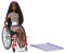 Barbie Fashionistas Bambola Afroamericana con Sedia a Rotelle e Vestiti alla Moda, Giocattolo per Bambini 3+Anni, GRB94