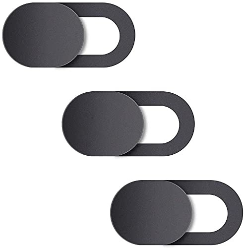 Grenerics Webcam Cover Slide, Upgrade Ultra-Thin Camera Covers Compatible for Laptop Apple MacBook iPad Pro iMac Cell Phone -Protect Your Privacy Security(3-Pack