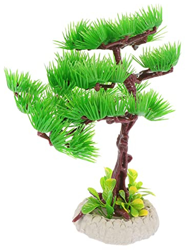 ULTECHNOVO 1pc Fish Tank Landscaping Pine Tree Aquarium Tree Underwater Grass for Aquarium Artificial Plants Pine Decoration Moss Decor Resin Bonsai Sculpture