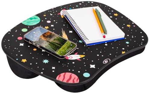LAPGEAR MyStyle Portable Lap Desk with Cushion - Space Odyssey - Fits up to 15.6 Inch Laptops - Style No. 45337