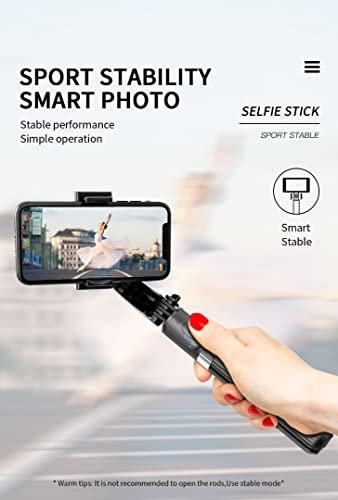 Gimbal Stabilizer for Smartphones, Portable Phone Gimbal with Wireless Remote, Mobile Phone Stabilizer Gimbal for Vlog TIKTOK, Youtuber, Compatible with iPhone and Android Smartphones