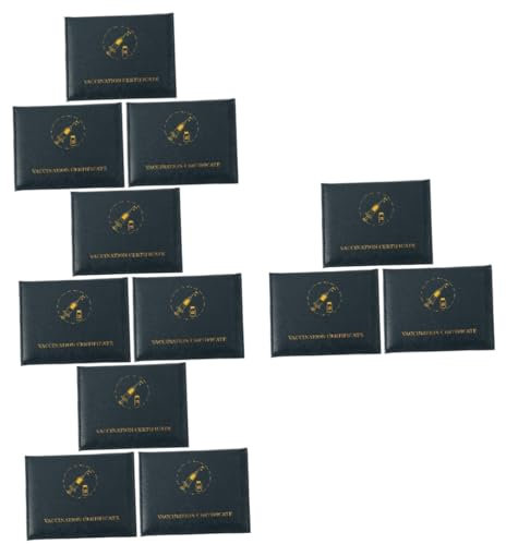 EXCEART 12 Stk Impfkarten-set Klarer Halter Zertifikatsinhaber Umhängeband Für Schulausweis Kartenschutz Mit Lanyard Ausweishülle Rekordkarten Ärmel Schlüssel Pu-leder Arbeitserlaubnis 4x