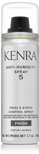 Kenra Professional Anti-Humidity Spray 5 | Frizz & Static Control Spray |72-Hour Humidity Resistance & Protection | Lightweight, Low Hold Formula | Thermal Protection | Travel 1.7 oz