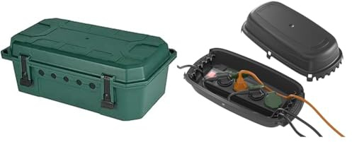 Electraline 300180 Boîte de Protection étanche de branchements électriques extérieur & D-Line, Boîtier étanche pour multiprise, Niveau de Protection IP54 - Cotes internes = 290mm (Longueur) x 125mm