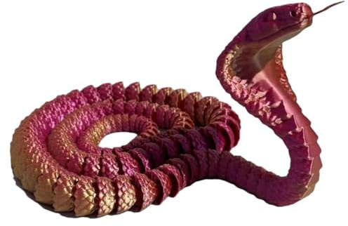 Schlange Tier Bedruckt, Schlangenspielzeug | Anti-Stress-Spielzeug Schlange Tiere | Sammelfiguren, Scherzzubehör, Gelenkschlange, Anti-Stress-Spielzeug, Dekoration