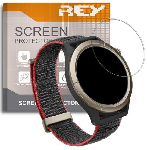 REY 6X Protector de Pantalla para XIAOMI AMAZFIT Cheetah Pro, (Pack 6)