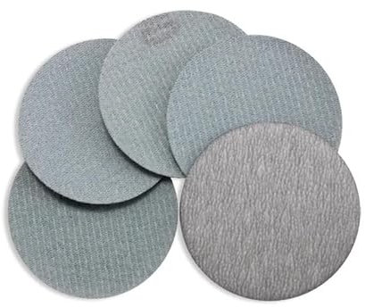 SZTVECFW Disques abrasifs Ronds Blancs à Crochet et Boucle, 2 Pouces, 50MM, 60 à 1200 Grains, for Le Polissage et Le meulage(1200)