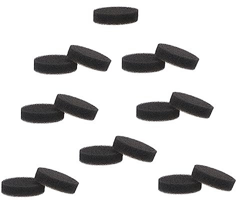 15pcs Black Sponge Makeup Brush Cleaner Reusable Quick Dry