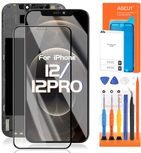 Écran LCD 6.1 pour iPhone 12 LCD Écran pour iPhone 12 PRO Display A2403, A2172, A2402, A2404 Écran Tactile Digitizer Assemblée avec Réparation Outils, Incell