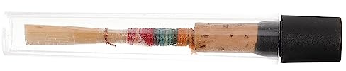 Warmhm Handgefertigtes Oboenrohrblatt für Oboe C-ton Natürliches Schilf Gratfrei als Ersatzzunge für Professionelles Oboenzubehör Zufällige Farbe