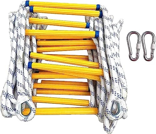 Emergency Fire Escape Rope Ladder with Hook - Flame Retardant for Safe Balcony or Window Escape