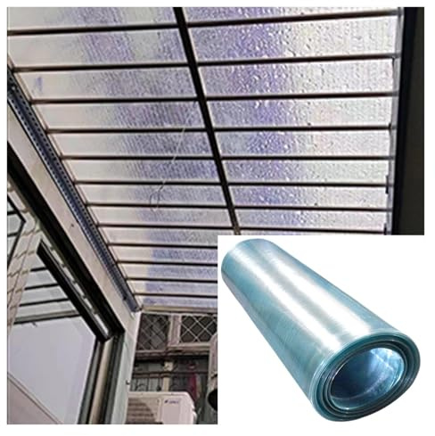 Gewächshauspaneele von Polycarbonat Wasserdicht und wirkungsbeständig Plastikdachplatten Leicht für UV, Regen, Schnee, Gewächshäuser, Schuppen(1x20m/3.28x65.6ft)