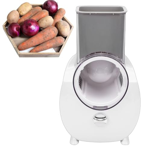 Sxhlseller Râpe à Fromage électrique, Hachoir et Trancheuse à Légumes électrique avec 4 Couteaux Remplaçables, Râpe à Légumes Rotative Rechargeable pour Fromage, Carotte, Pomme de Terre,