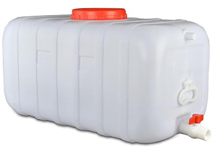 LHYJT Deposito Agua Bidón de Agua Potable contenedor de Agua Alta Capacidad depósito de Agua con Grifo de Bidón Garrafa Plástico Alimentario para Camping Emergencia (Size:25L/43 * 27 * 27CM)