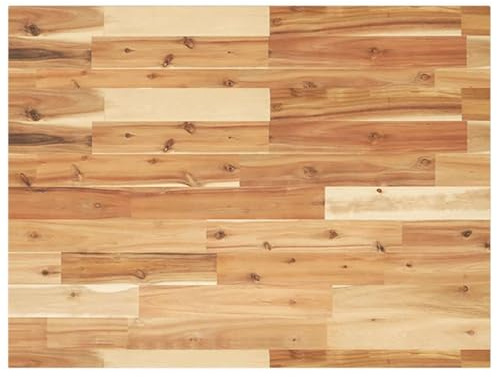 Tomostar Schreibtischplatte, Ersatzplatte für Schreibtisch, mit Öl, 80 x 60 x 2 cm, massives Akazienholz