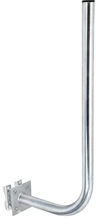 PremiumX 30cm Wandhalter 70cm Mast Stahl Ø 38mm mit Zahnschellen Wetterstation Wand-Halterung extra lang