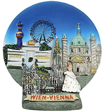 Wien Österreich 3D Kühlschrankmagnet Travel Sticker Souvenirs, Home & Kitchen Decoration Wien Kühlschrankmagnet aus China