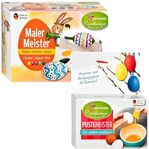 Heitmann Eierfarben Puste-Meister - Auspump- und Reinigungsgerät für Ostereier