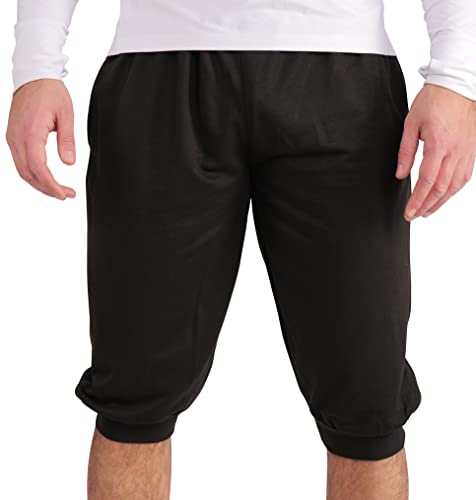 Gennadi Hoppe Herren ¾ Jogginghose Trainingshose Männer Bermuda Short Capri Hose