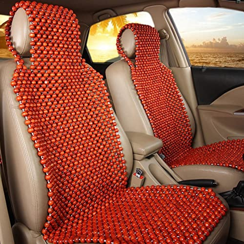 Blue Fish Holzkugel Sitzbezug - Holzperlen Auflage Für Auto | Massage Sitzauflage Sitzbezug Sitzmatte | Universal Massagekissen Für Auto, LKW | Angenehmen Massageeffekt Macht Das Fahren Erträglicher