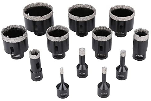 1pcs M14 Filetage Brasé Sous Vide Sec Diamant Forage Trépan Carreau De Céramique Scie Cloche Granit Marbre Porcelaine Brique Foret Outils, 125mm