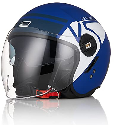 ORIGINE Motorrad Helm Jethelm Rollerhelm mit Doppelvisier Zertifizierung ECE 22-06