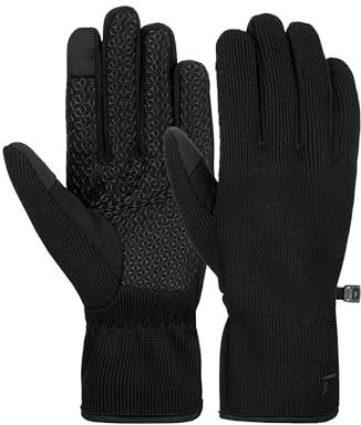 Reusch Outdoor Handschuhe für Herren & Damen | Touchscreen-kompatibel | winddicht, atmungsaktiv & robust, mit Silikonaufdruck, für Alltag, Wandern & Freizeit, Größe 6-11, Mate TOUCH-TEC