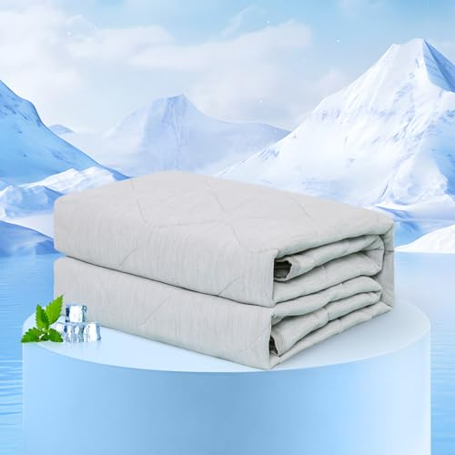 Rywell Couverture Rafraichissant Chien 101X153cm, Imperméable(Gris)