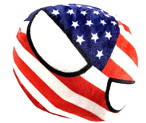 USA 10cm Countryballs Country Ball Cute USA United States of America Flag Cuddly Meme Ball Toy Gift
