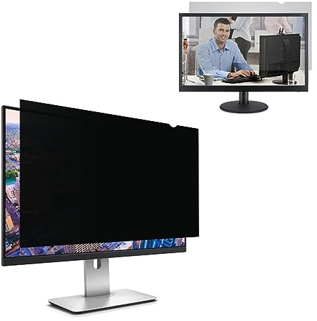 McgojoHi 24 Blickschutzfilter für 24 Zoll Seitenverhältnis 16:9 Computermonitor Blickschutzfolie Displayfilter Sichtschutz Anti-Spy Blaulichtfilter&Blendschutz Filter Einfaches An-und Ausziehen