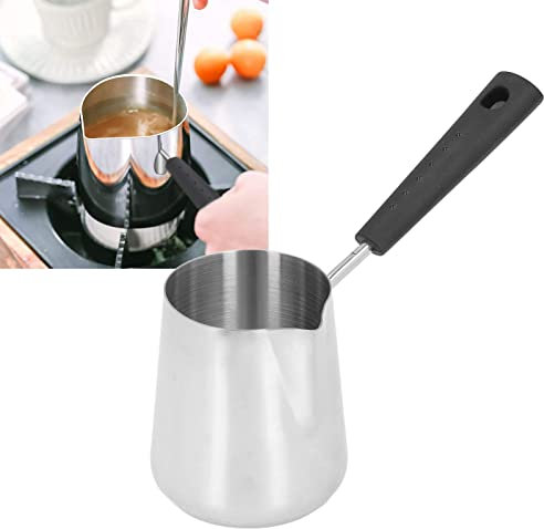 Butter Pan Turkish Coffee Maker - Induction Hob, 350Ml Mini Stainless Steel Coffee Warmer