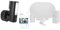 ABUS WLAN Licht Außen-Kamera (PPIC46520) & Funk-Alarmanlage Smartvest Basis-Set Einbruchmeldeanlage inkl. Bewegungsmelder & Öffnungsmelder - Testsieger - Fernzugriff iOS & Android App - weiß - 77442