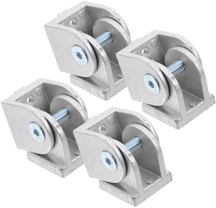 JEWEDECO 4stücke Drehgelenk Für Aluminiumprofile Flexible Verbindungsteile Aus Zinklegierung Geeignet Für Strangpressprofile Einfach Zu Montieren Und Demontieren