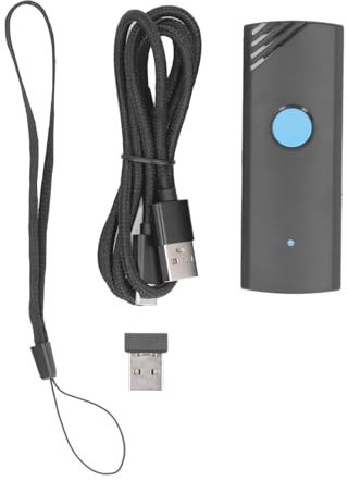 Mini-Barcode-Scanner 2D 1D BT USB-Leser für Tablet-Telefon-PC, Premium 50 M Übertragungsreichweite Zum Scannen von Barcodes für Laptop-PC-Smartphone