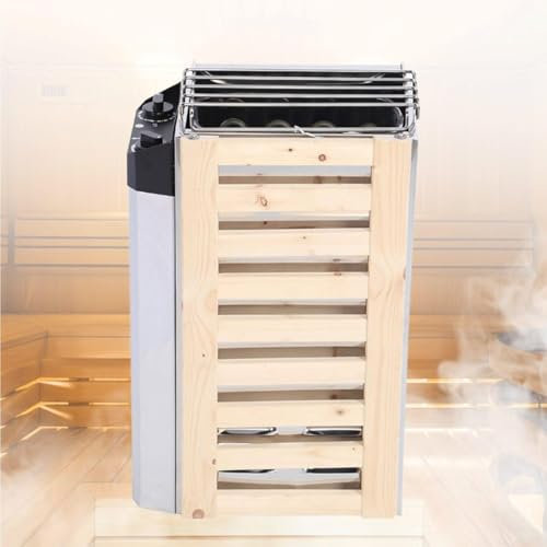 Multifunctional Steam Bath Sauna Heater, Optional Sauna Stones Sauna Stove Sauna Heating Equipment Temperature Adjustable Sauna Heater for Sauna Room,NoSaunaStone