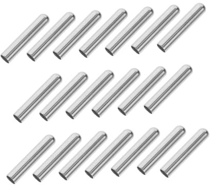 WRITWAA Metall Schnürsenkelspitzen 20 Stück Silberfarbene Metallköpfe Schnürsenkel Zubehör Für Selbstgemacht Kleidung Und Schuhe