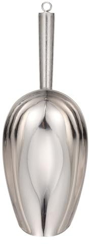 Gatuida Pala de Hielo de Acero Inoxidable Multifuncional para Cocina y Bar Cuchara Ergonómica para Azúcar Harina Cubitos Frutos Secos y Fácil Limpieza y Uso Doméstico