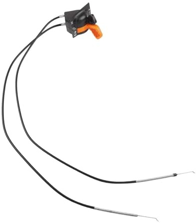 FUANA Poignée de câble de commande d'accélérateur pour tondeuses à gazon AM140333, X310, X320, X340, X500, X534 – Câble de traction de rechange compatible pour équipement électrique extérieur